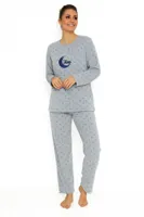 Cocodream fleece pyjama dames - Dots - Warme winter pyjama - thumbnail