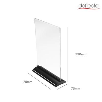 Deflecto 58440 Contour Follderhouder (tafelmodel) Voor papierformaat: DIN A4 staand 1 stuk(s)