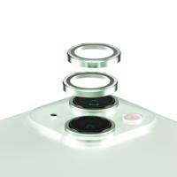 PanzerGlass™ Hoops camera lensbeschermer voor Apple iPhone 15 | 15 Plus - bescherming met stijl, schokbestendig glas, groen - thumbnail