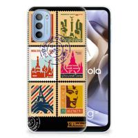 Motorola Moto G31 | G41 | Silliconen Back Cover | Postzegels - thumbnail