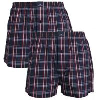 Gotzburg Boxers Clubhouse 2-pack geruit rood-blauw - thumbnail