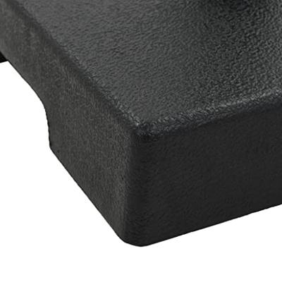 VidaXL Parasolvoet vierkant 8 kg polyresin zwart VidaXL Parasolvoet vierkant 8 kg polyresin zwart