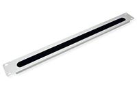 VALUE 19-Kabel doorvoerstrook 1 HE met borstel, grijs - thumbnail