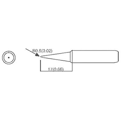 TOOLCRAFT Soldeerpunt Potloodvorm Grootte soldeerpunt 1.4 mm Lengte soldeerpunt: 27 mm Inhoud: 1 stuk(s) TOOLCRAFT Soldeerpunt Potloodvorm Grootte soldeerpunt 1.4 mm Lengte soldeerpunt: 27 mm Inhoud: 1 stuk(s)