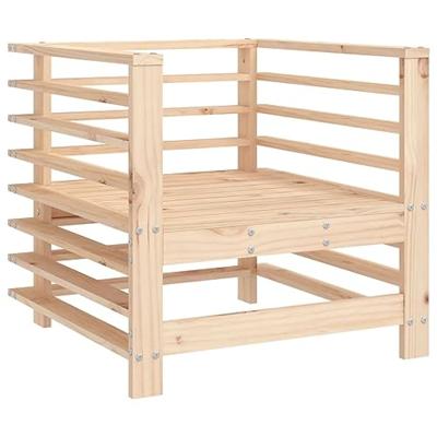 Tuinstoelen 2 st met kussens massief grenenhout