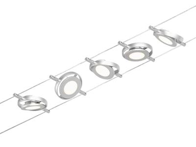 Paulmann RoundMac 94414 Kabelsysteem compleet LED vast ingebouwd LED Chroom (mat) Paulmann RoundMac 94414 Kabelsysteem compleet LED vast ingebouwd LED Chroom (mat)
