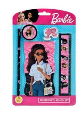 Undercover Schrijfset barbie, 5dlg.