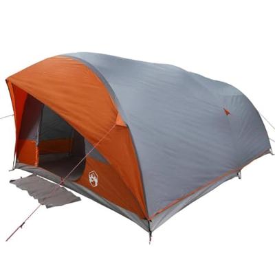 VidaXL Tunnel tent met dak grijs en oranje 500 x 348 x 200 cm taft VidaXL Tunnel tent met dak grijs en oranje 500 x 348 x 200 cm taft