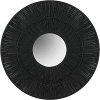Spiegel - Trion Arle - Decoratieve Spiegel - Rond - 80cm - Zwart - Touw - thumbnail