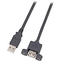 EFB Elektronik k5291sw.1,8 V2 6ft USB A USB A zwarte USB-kabel – USB-kabels (6ft, USB A, USB A, mannelijk/mannelijk, zwart, recht) - thumbnail