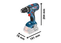 Bosch Professional GSR 18V-28 Accu Schroefboormachine 18V 4.0Ah in L-Boxx - 06019H410A - thumbnail