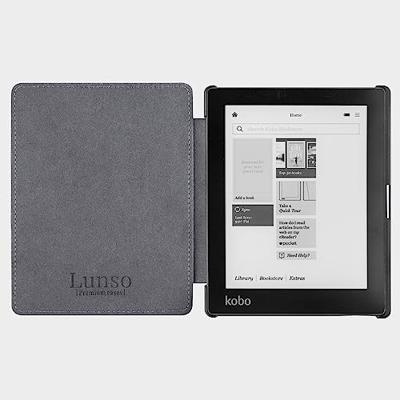 Lunso - Kobo Aura Edition 1 hoes (6 inch) - Vegan Saffiano Leren sleep cover - Vermeer Melkmeisje Lunso - Kobo Aura Edition 1 hoes (6 inch) - Vegan Saffiano Leren sleep cover - Vermeer Melkmeisje