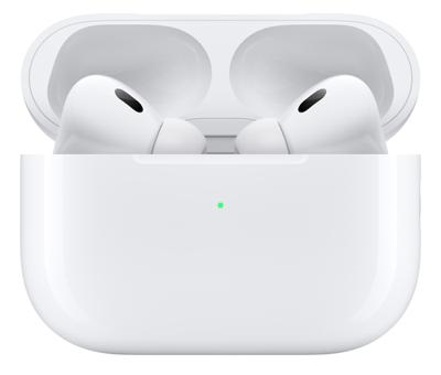 Apple AirPods Pro (2nd Gen.) + MagSafe Charging Case USB-C AirPods Bluetooth Stereo Wit Noise Cancelling Headset, Oplaadbox, Bestand tegen zweet, Waterafstotend