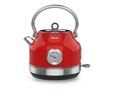 SOGO Human Technology Waterkoker Snoerloos, Oververhittingsbeveiliging, CoolTouch-behuizing Aantal/Volume: 1.8 l Rood (metallic)