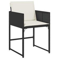 9-delige Tuinset poly rattan zwart - thumbnail