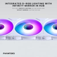 Phanteks PH-F140M25_G2_DWT01 PC-ventilator Wit - thumbnail