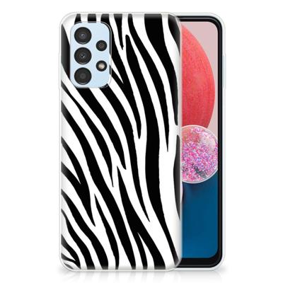 Samsung Galaxy A13 4G | TPU Hoesje | Zebra Samsung Galaxy A13 4G | TPU Hoesje | Zebra