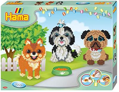 Hama strijkkralenset - honden, 4000st.