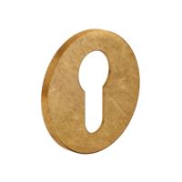 DND handles DND Fine cilinderrozetten - messing getrommeld - thumbnail