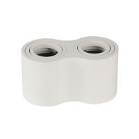 Opbouwspot Torino Dubbel Rond - Wit - Kantelbaar - thumbnail