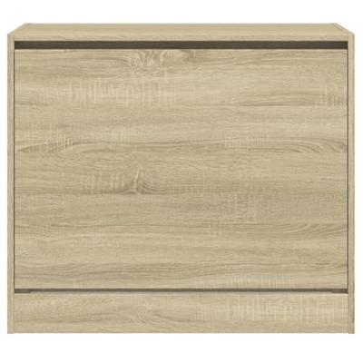 VidaXL Schoenenkast 80x42x69 cm bewerkt hout sonoma eikenkleurig VidaXL Schoenenkast 80x42x69 cm bewerkt hout sonoma eikenkleurig