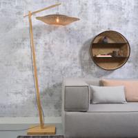 GOOD&MOJO Vloerlamp 'Kalimantan' Bamboe, 176cm, kleur Naturel - thumbnail