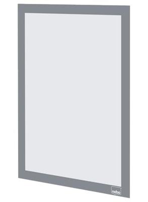 Nobo zelfklevend magnetisch kader A4, zilver, pak van 2 stuks Nobo zelfklevend magnetisch kader A4, zilver, pak van 2 stuks