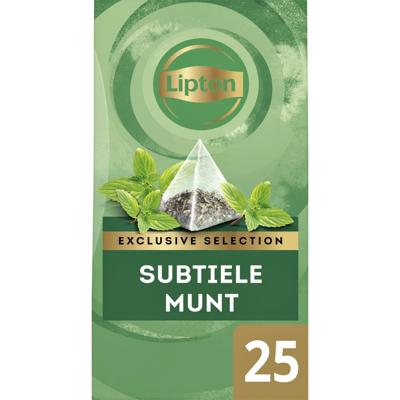 Thee Lipton Exclusive subtiele munt 25x2gr