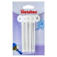 Metaltex Tube Sleuteltjes 4 Stuks Wit - thumbnail
