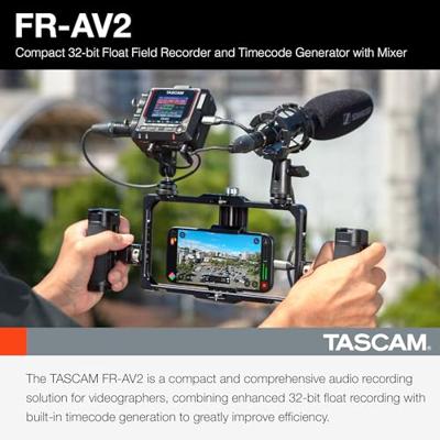 Tascam FR-AV2 compacte 32-bit float field recorder