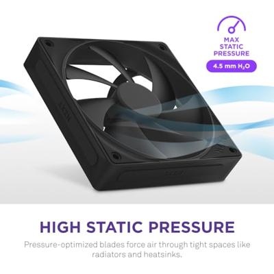 NZXT F120P - 120MM - Black - Static Pressure NZXT F120P - 120MM - Black - Static Pressure