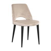 Richmond Eetkamerstoel 'Tabitha' Velvet en stof, kleur Khaki/Rose - thumbnail