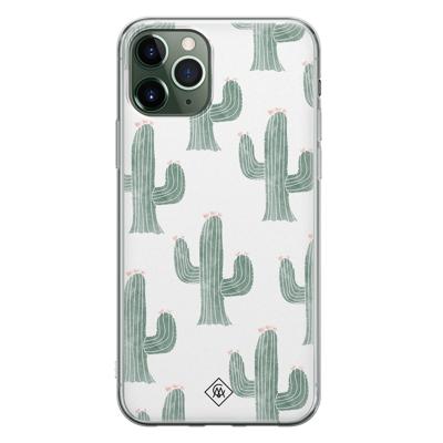 iPhone 11 Pro Max siliconen telefoonhoesje - Cactus print iPhone 11 Pro Max siliconen telefoonhoesje - Cactus print