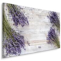 Schilderij - Lavendel op Tafel, Premium Print op Canvas - thumbnail