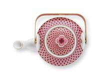 Pip Studio Oriental Flower Festival Theepot Donkerroze Medium - thumbnail