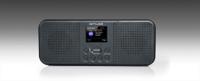 Muse M-122 DBT - DAB radio en wekkerradio met dubbel alarm (FM, DAB, DAB+, Bluetooth, AUX-ingang, hoofdtelefoonaansluiting), zwart - thumbnail