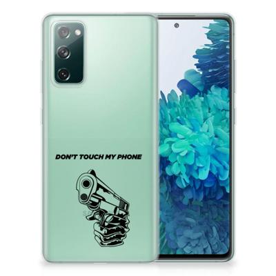 Samsung Galaxy S20 FE Silicone-hoesje Gun Don't Touch My Phone Samsung Galaxy S20 FE Silicone-hoesje Gun Don't Touch My Phone