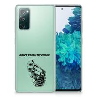 Samsung Galaxy S20 FE Silicone-hoesje Gun Don't Touch My Phone - thumbnail