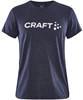 Craft 1913422 Community Logo SS Tee W - Navy/Melange - S - thumbnail