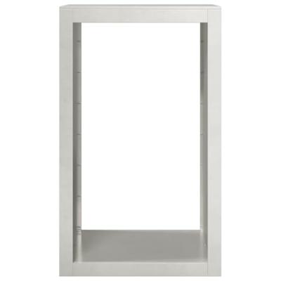 Haardhoutrek 60x40x100 cm roestvrij staal Haardhoutrek 60x40x100 cm roestvrij staal