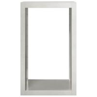 Haardhoutrek 60x40x100 cm roestvrij staal - thumbnail