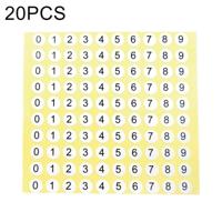 20 stuks ronde vorm nummer Sticker schoen groottelabel nummer 0-9 - thumbnail