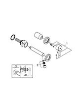 GROHE Concetto afbouwdeel v inbouw wandkraan met uitloop chroom 19575001 - thumbnail