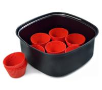 Philips HD9956/00 Meesterbakkerset XXL / HD9630, HD9860, HD9750 Airfryer Zwart - thumbnail