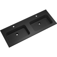 Xellanz Ribbella Wastafel - 120cm - Kunstmarmer - Mat Zwart - thumbnail