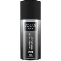 Vogue Vogue Men Deospray Anti-Transpirant Mystic Black - 150 Ml - thumbnail