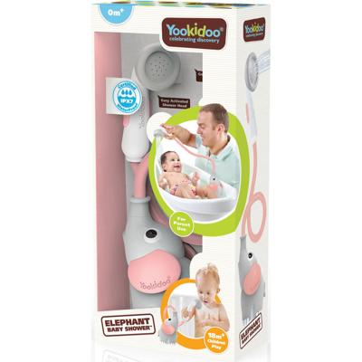 Douchekop olifant YOOKIDOO roze