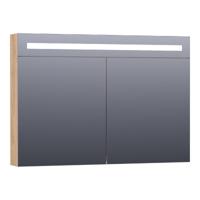 Brauer Promise Deluxe Spiegelkast - 100 cm - met Directe Verlichting - 2 Dubbelzijdige Spiegeldeuren - Forest Tan - thumbnail