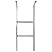 VidaXL Trampolineladder met 2 sporten 72 cm staal zilverkleurig (geschikt voor 65 cm hoogte) - thumbnail