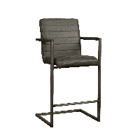 Tower Living Barkruk 'Rocca' (zithoogte 69cm), kleur antraciet - thumbnail